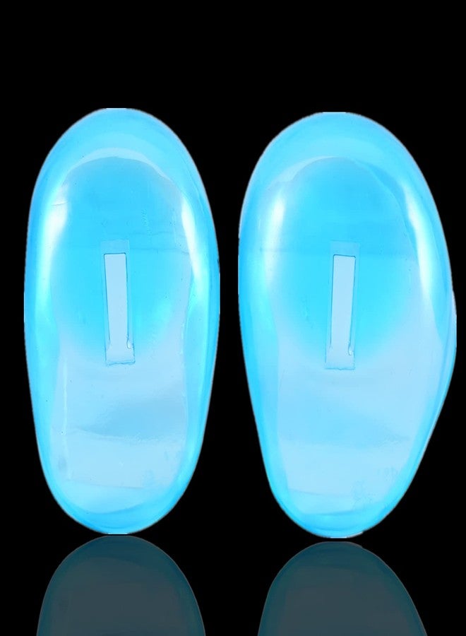 FILFEEL Ear Cover Protector, 2pcs Blue Ear Cover Anti Staining Plastic Guard Earmuffs From The Dye - Image 1